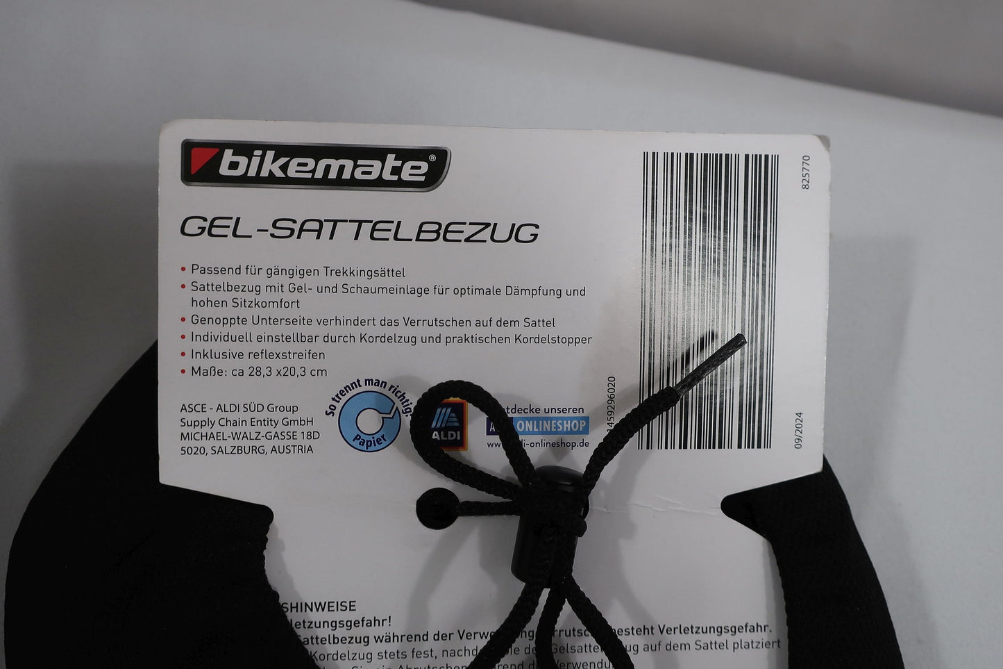 BIKEMATE GEL - SATTELBERZUG nauja sėdynė dviračiui