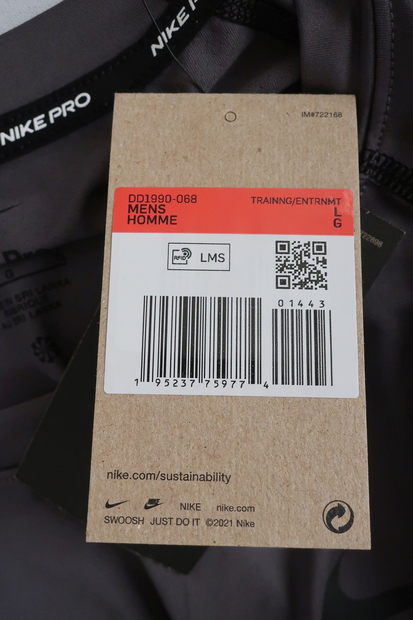 NIKE PRO nauji vyriški marškinėliai L dydis