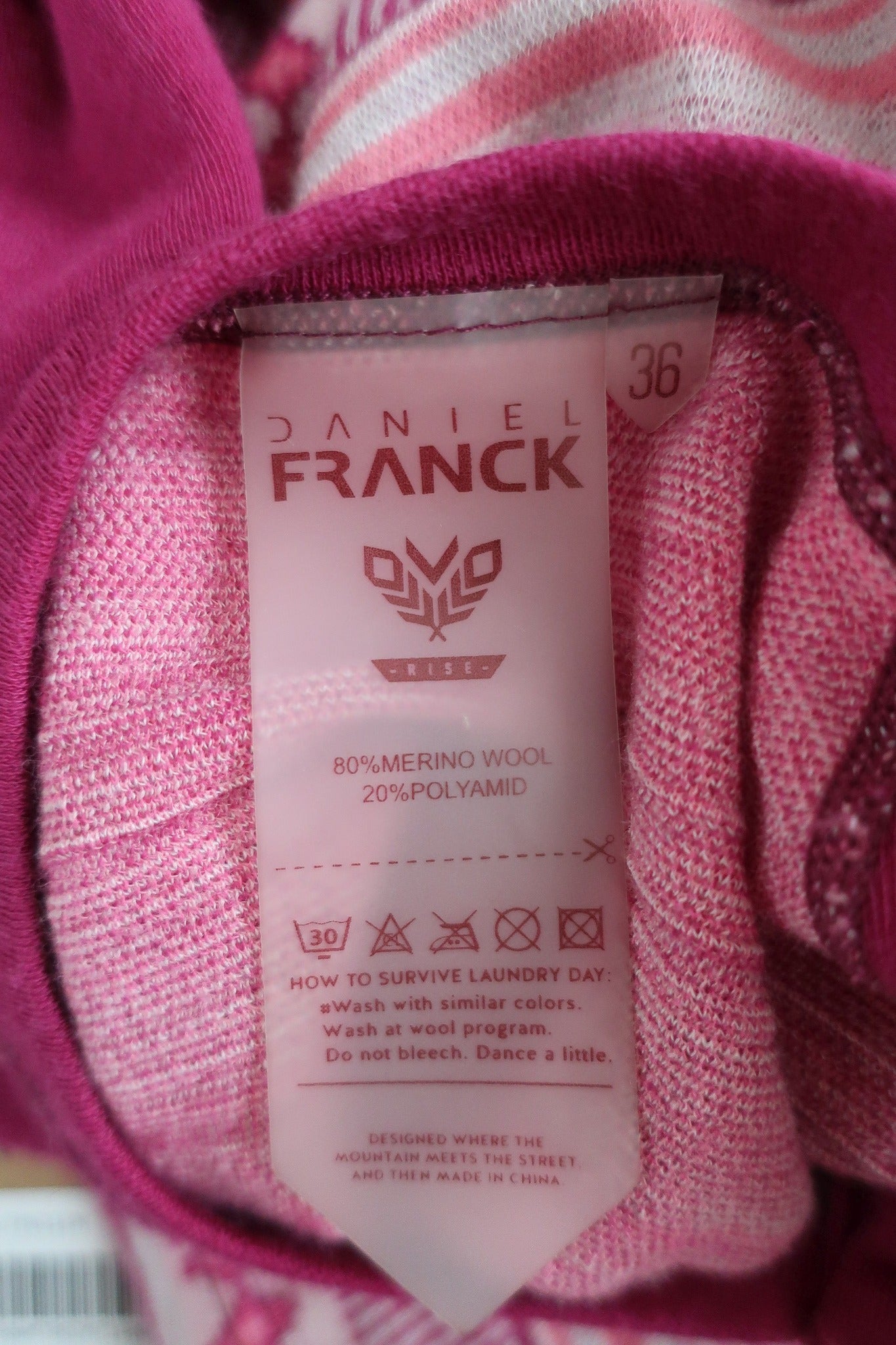 DANIEL FRANCH moteriški merino vilnos marškinėliai 36 dydis