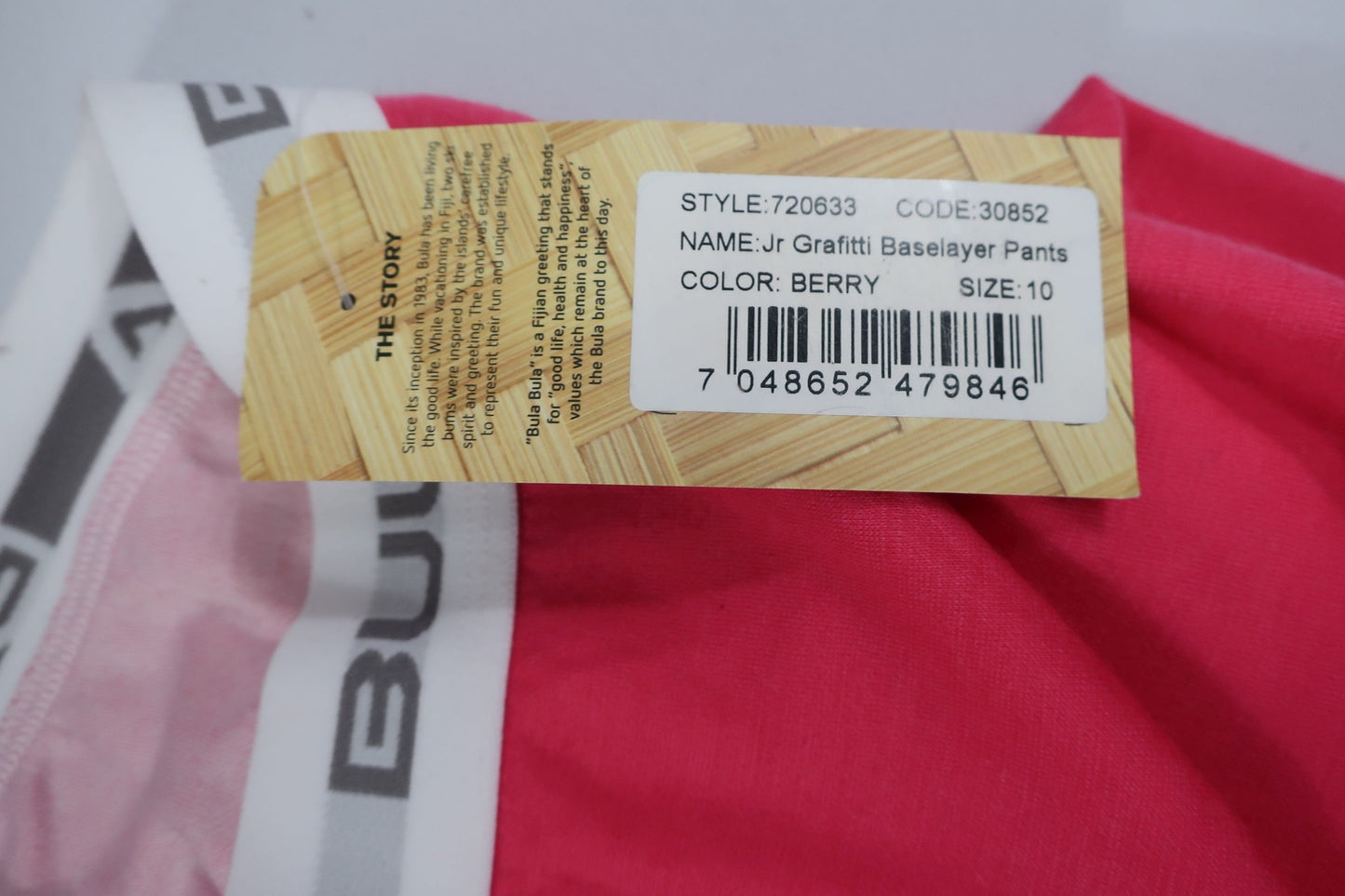 BULA naujas termo rūbų komplektas su vilna - marškinėliai ir kelnės 140 ūgiui