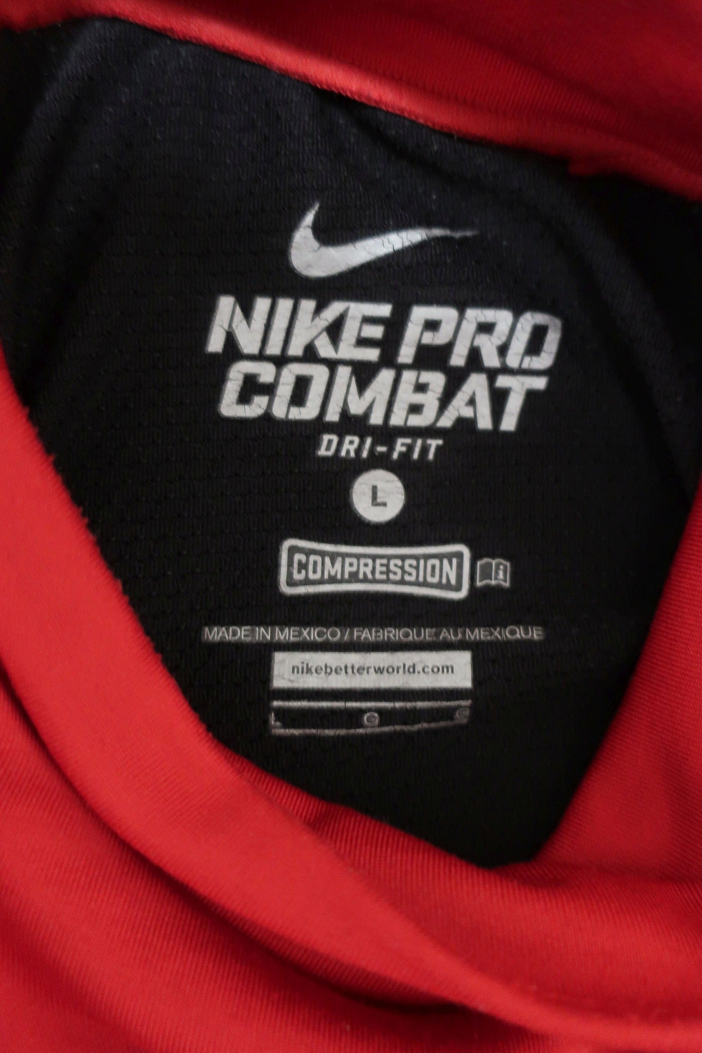 NIKE PRO COMBAT vyriškas kompresinis sportinis šiltukas/marškinėliai L dydis