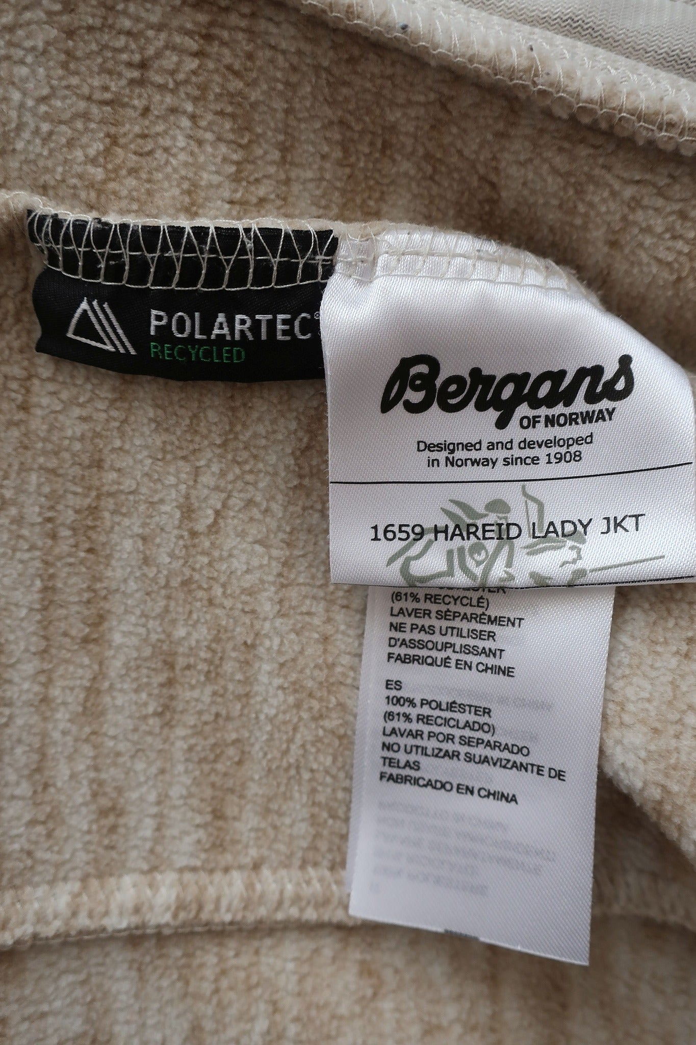 BERGANS moteriškas flisinis šiltukas Polartec XS dydis