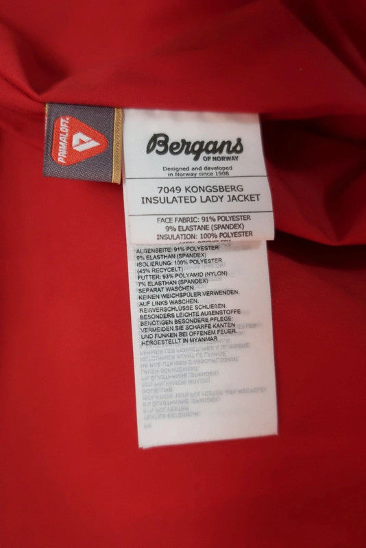 BERGANS moteriška striukė su Primaloft L/XL dydis