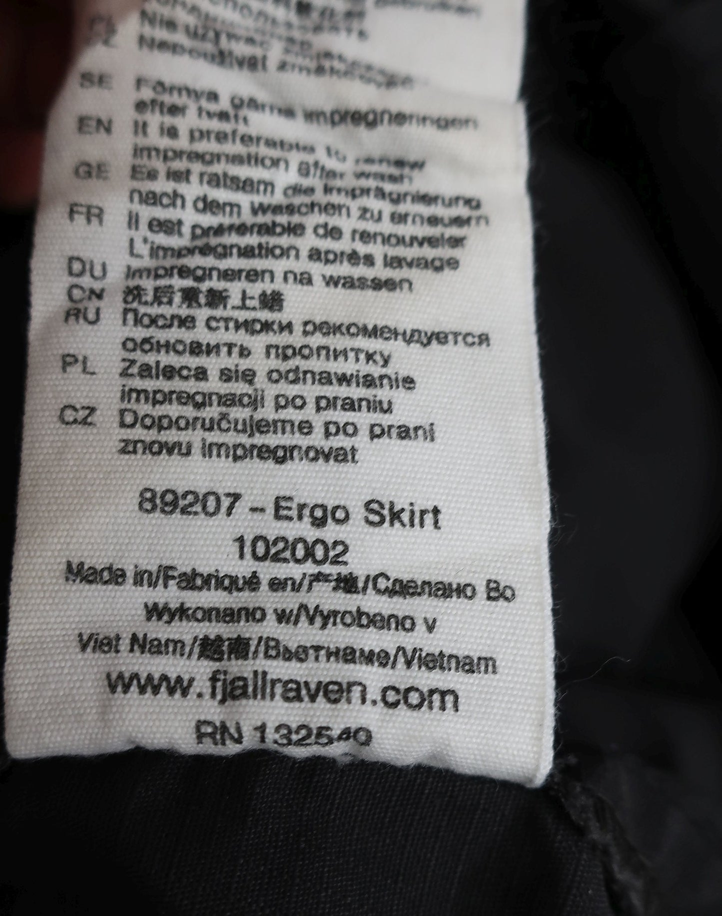 FJALLRAVEN sijonas 36 dydis