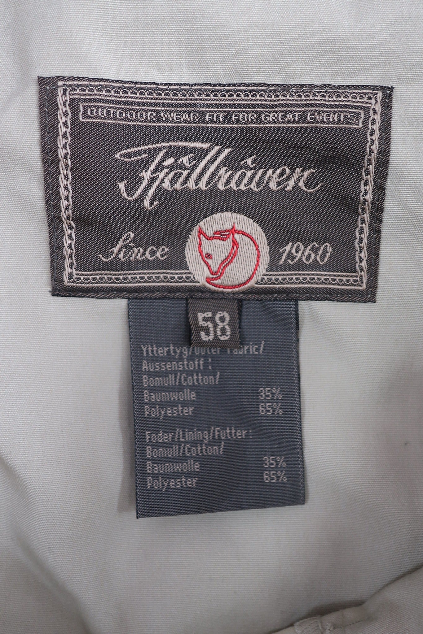 FJALLRAVEN vyriškos laisvalaikio kelnės XXL dydis