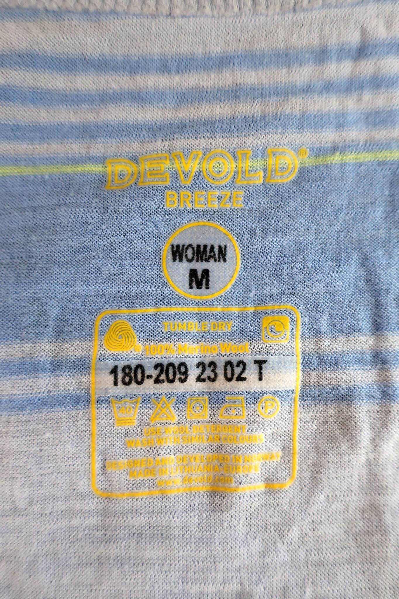 DEVOLD moteriški merino vilnos marškinėliai M dydis