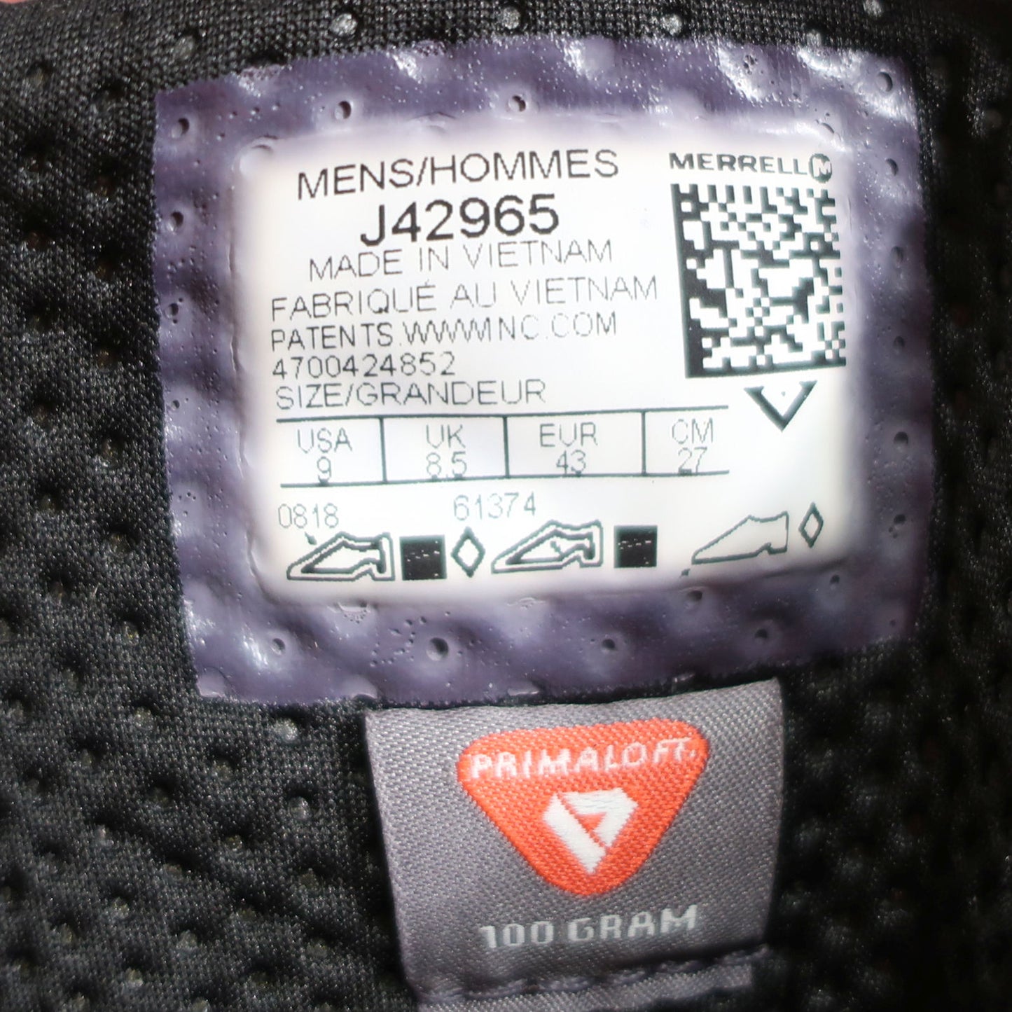 MERRELL laisvalaikio batai su Gore-Tex , Primaloft 43 dydis