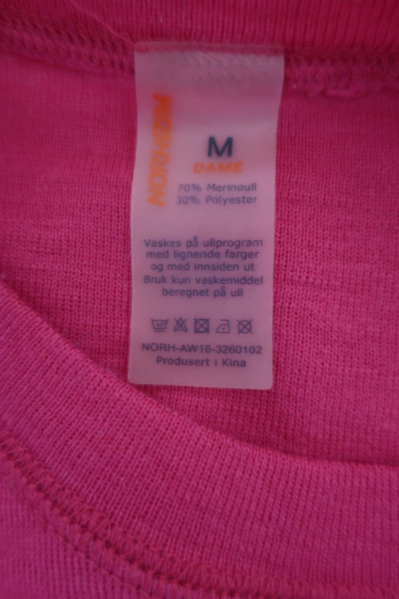 NORHEIM moteriški termo marškinėliai su merino vilna M dydis