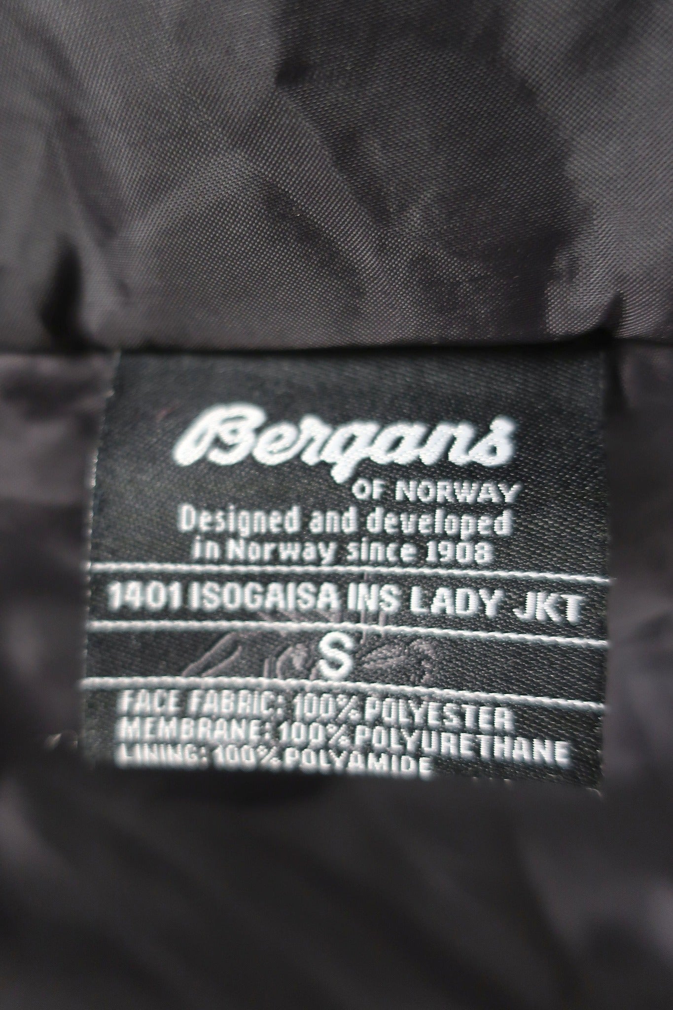 BERGANS moteriška striukė su Primaloft S dydis