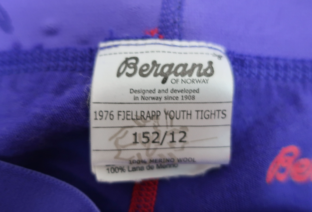 BERGANS merino vilnos termo kelnės 152 ūgiui
