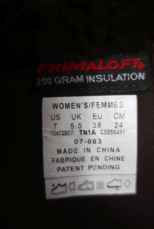 THE NORTH FACE moteriški aulinukai su Primaloft 38 dydis