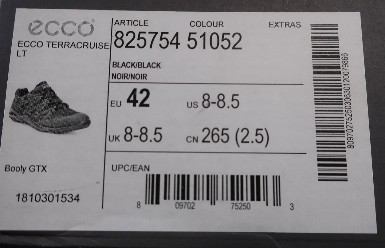 ECCO nauji laisvalaikio batai su Gore-Tex 42 dydis