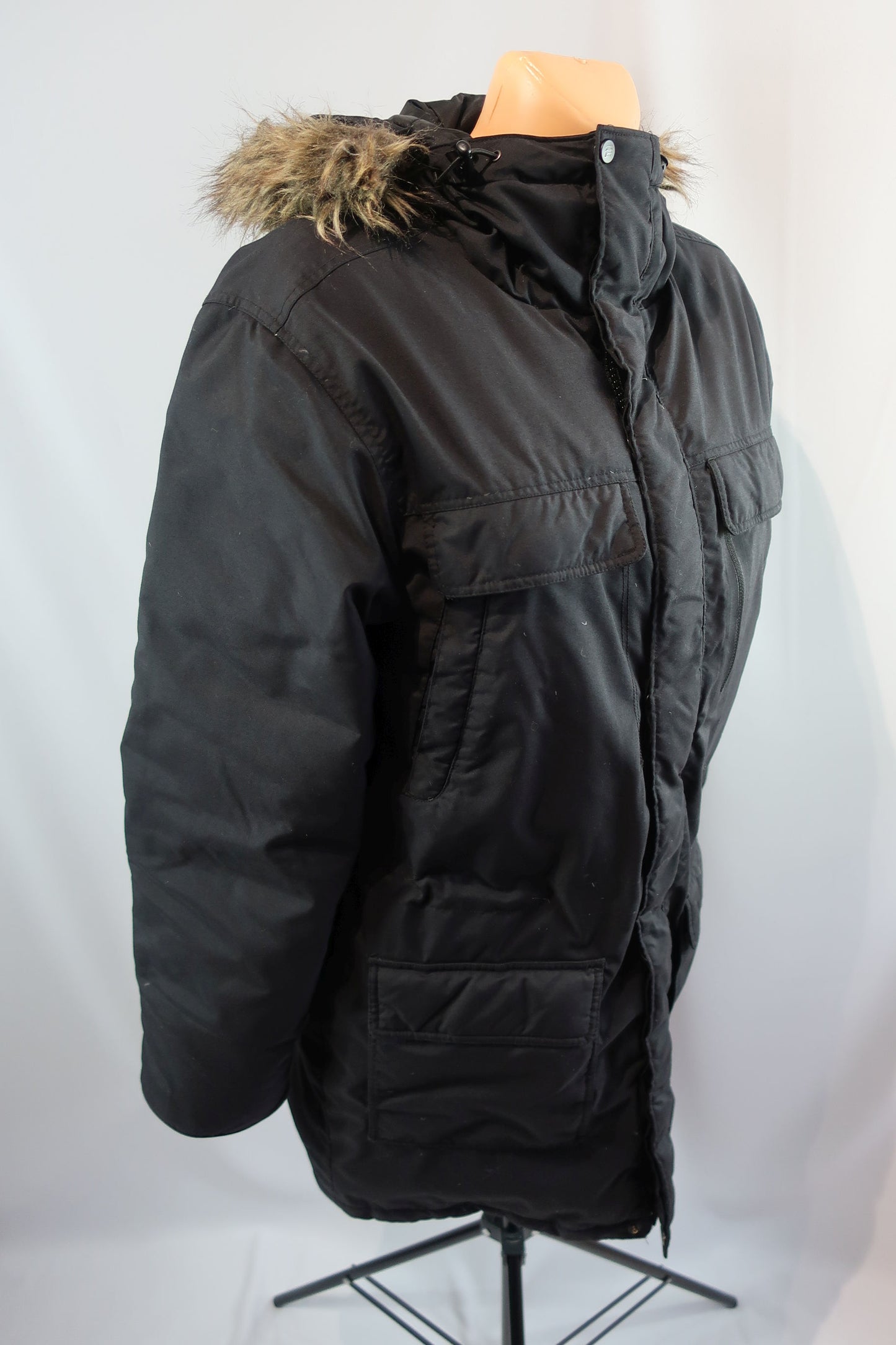 EVEREST moteriškas pūkinis puspaltis/parka 36/38 dydis