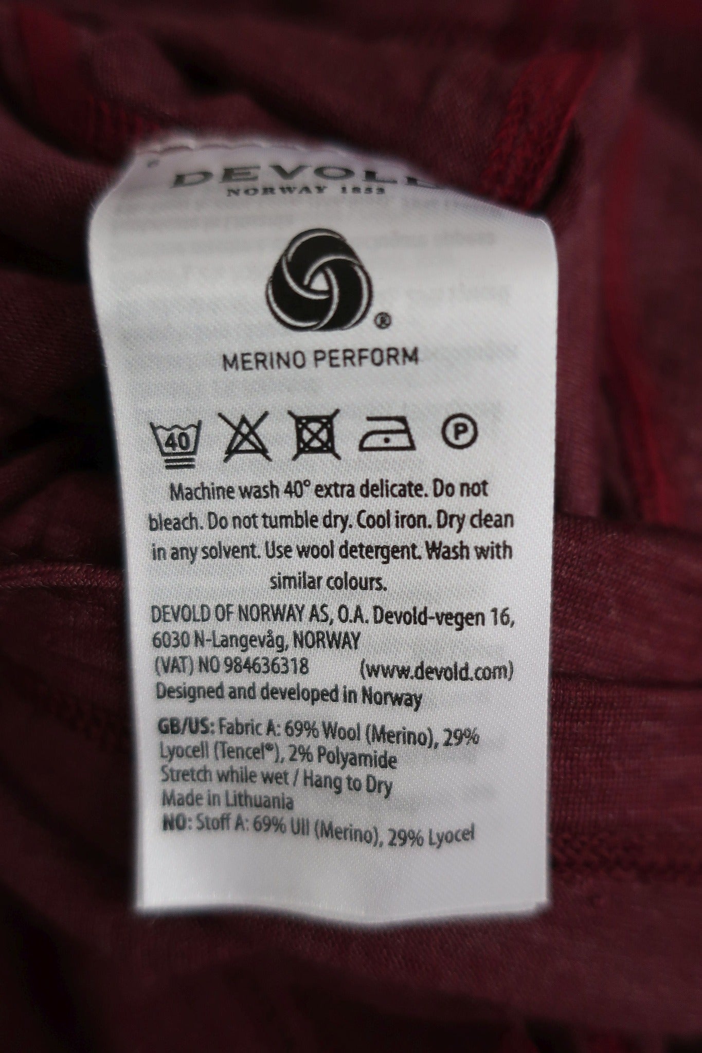 DEVOLD vyriški nauji marškinėliai su merino vilna L dydis