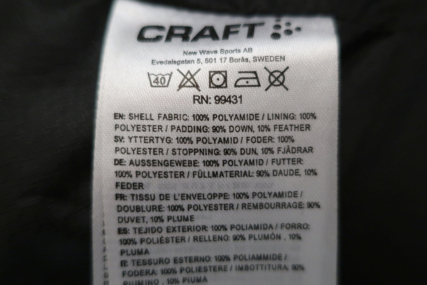 CRAFT moteriška pūkinė striukė S dydis