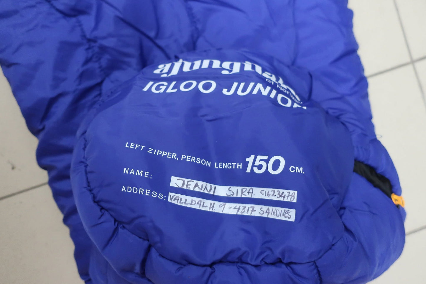 AJUNGILAK IGLOO vaikiškas miegmaišis