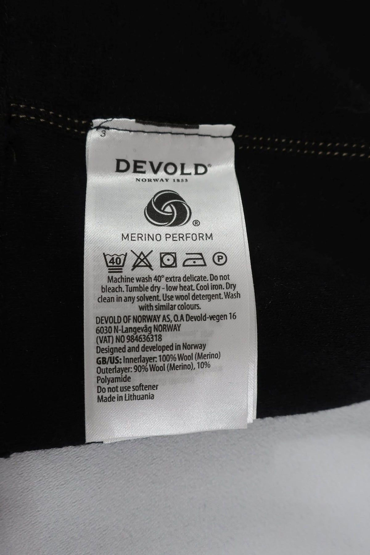 DEVOLD nauja merino vilnos kaklajuostė/mova