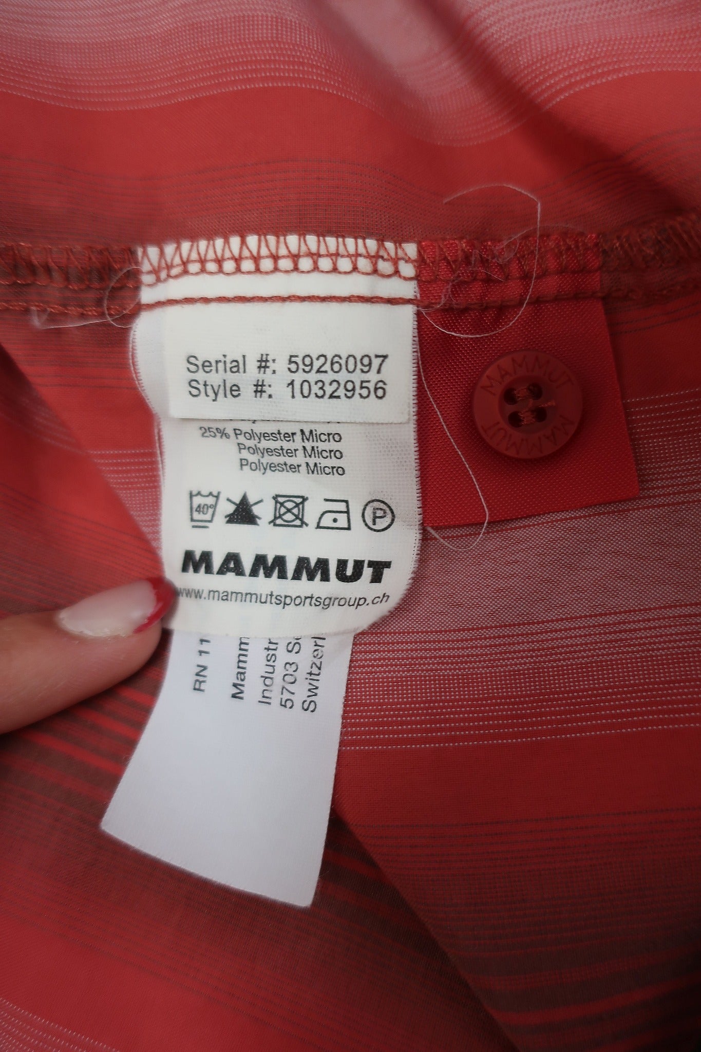 MAMMUT vyriški marškiniai XXL dydis