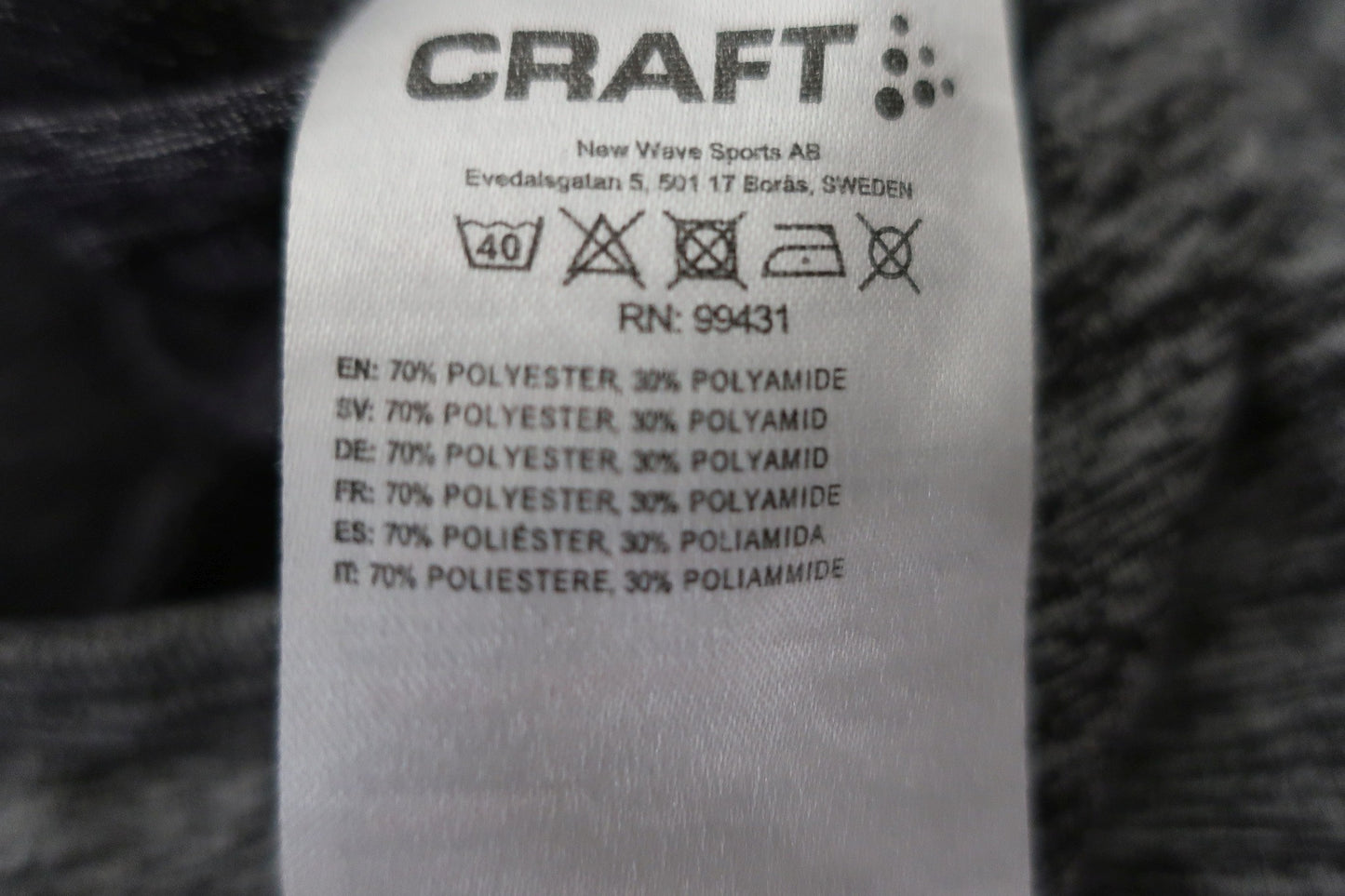 CRAFT vyriški sportiniai marškinėliai L dydis