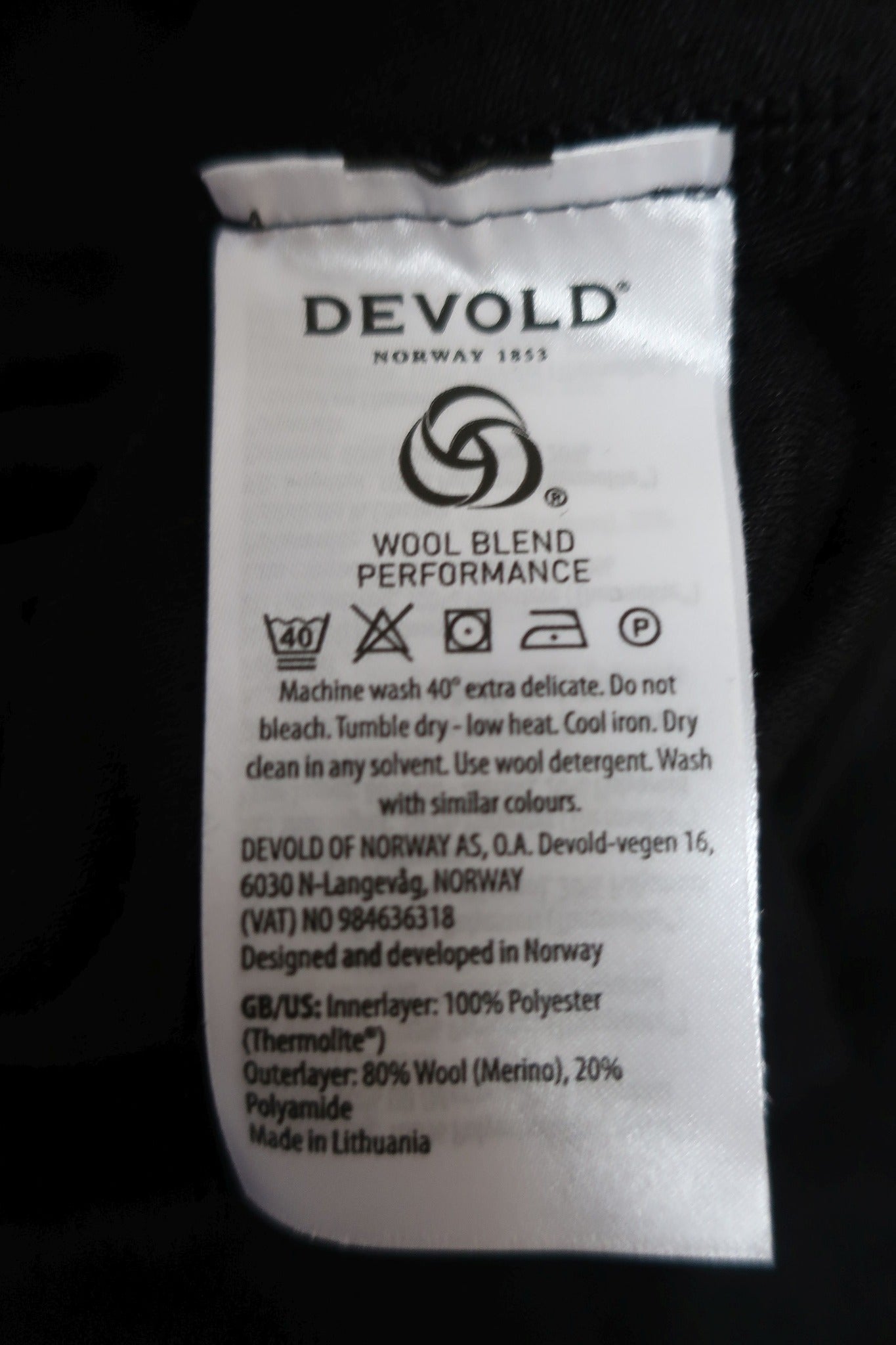 DEVOLD nauji vyriški marškinėliai su merino vilna M dydis