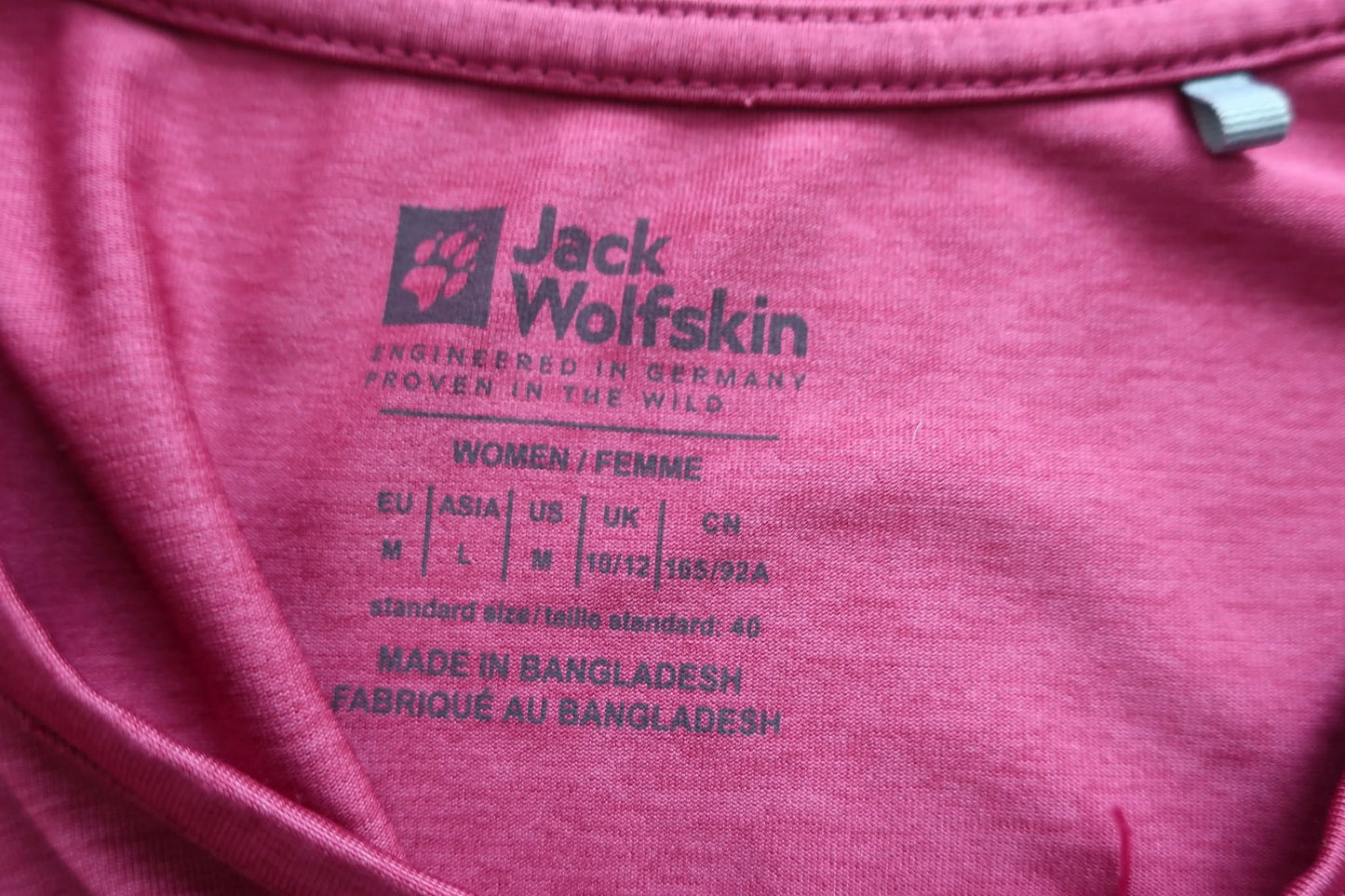 JACK WOLFSKIN moteriški marškinėliai M dydis