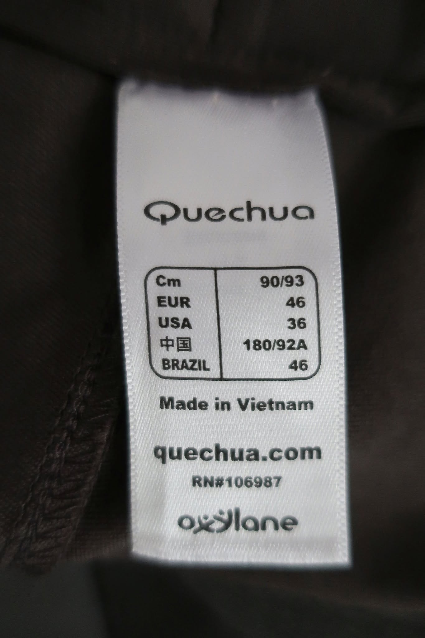 QUECHUA vyriškoa laisvalaikio, trekingo kelnės M dydis