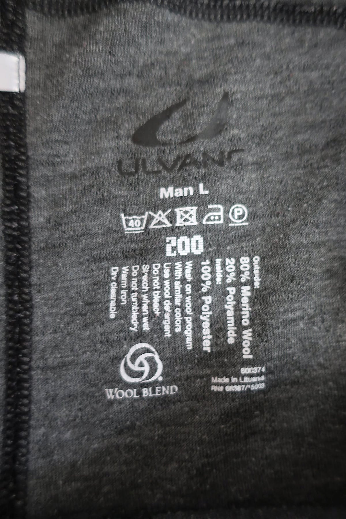 ULVANG vyriškos termo kelnės su merino vilna L dydis