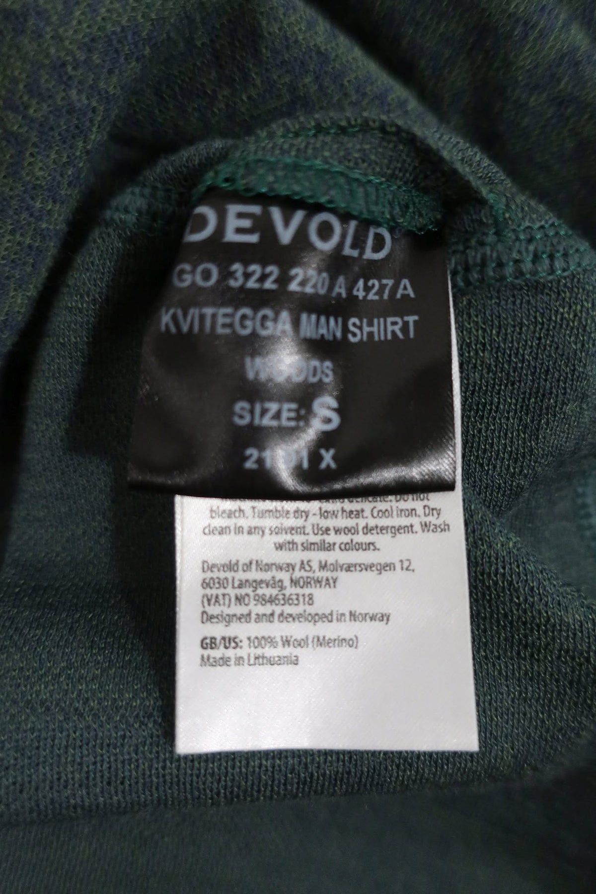 DEVOLD nauji vyriški marškinėliai su merino vilna S dydis