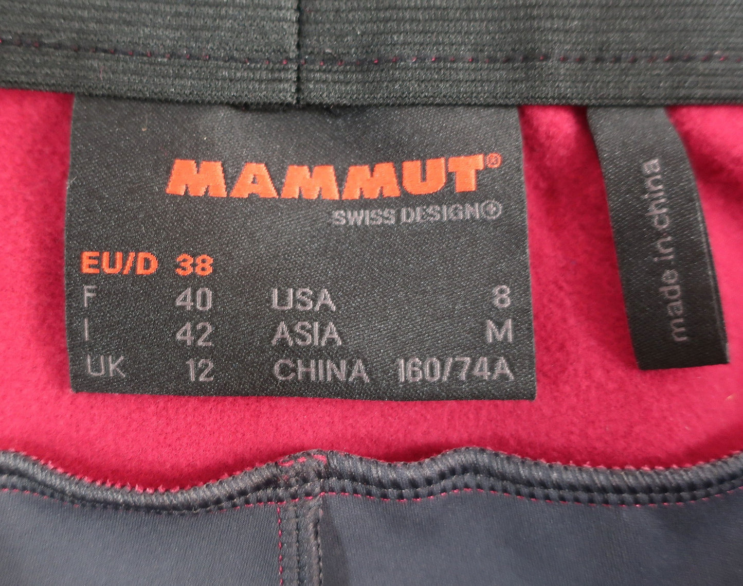MAMMUT moteriškos laisvalaikio softšelinės kelnės 38 dydis