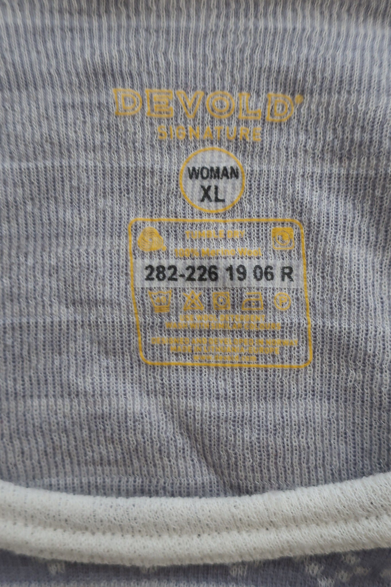 DEVOLD moteriški termo marškinėliai su merino vilna XL dydis