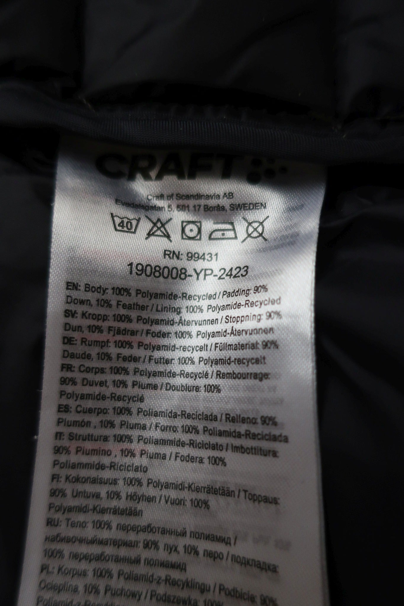 CRAFT nauja vyriška pūkinė liemenė XXL dydis