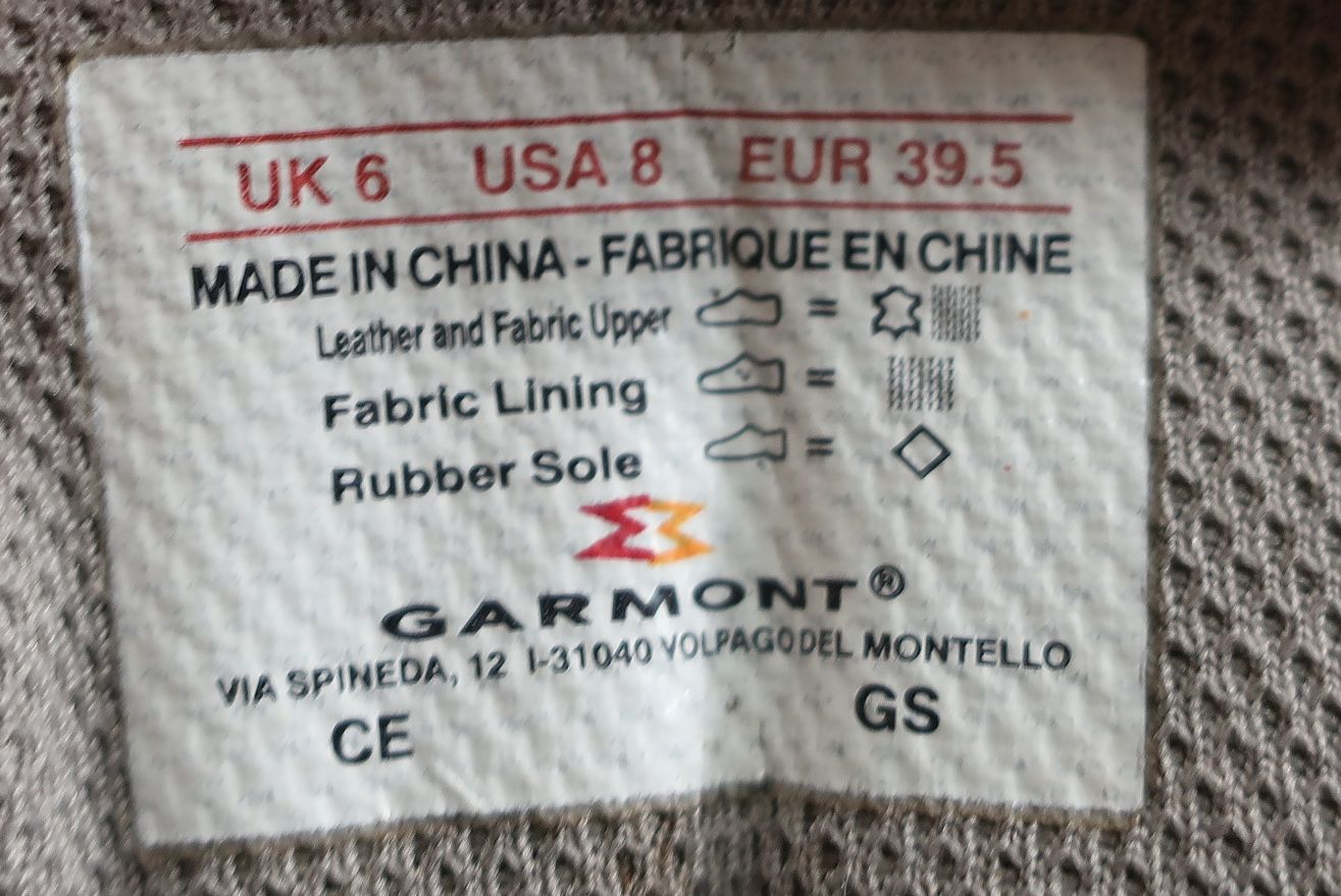 GARMONT laisvalaikio, žygio batai su Gore-Tex 39 dydis