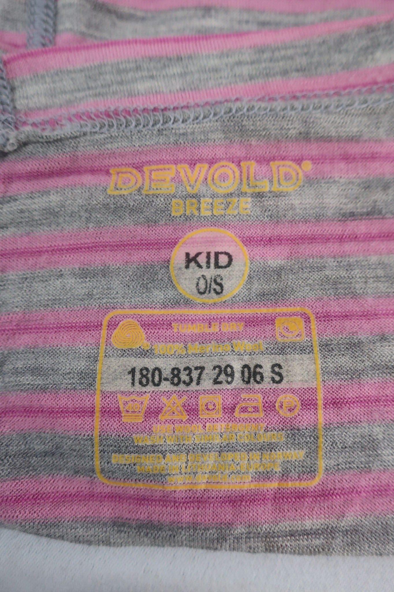 DEVOLD vaikiška merino vilnos kaklajuostė