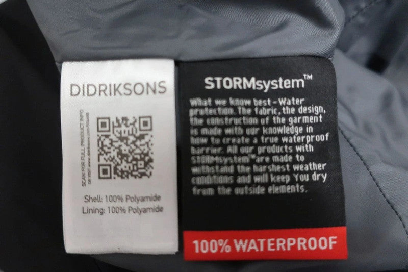 DIDRIKSONS vyriškos neperšlampančios laisvalaikio membraninės laisvalaikio kelnės L/XL dydis
