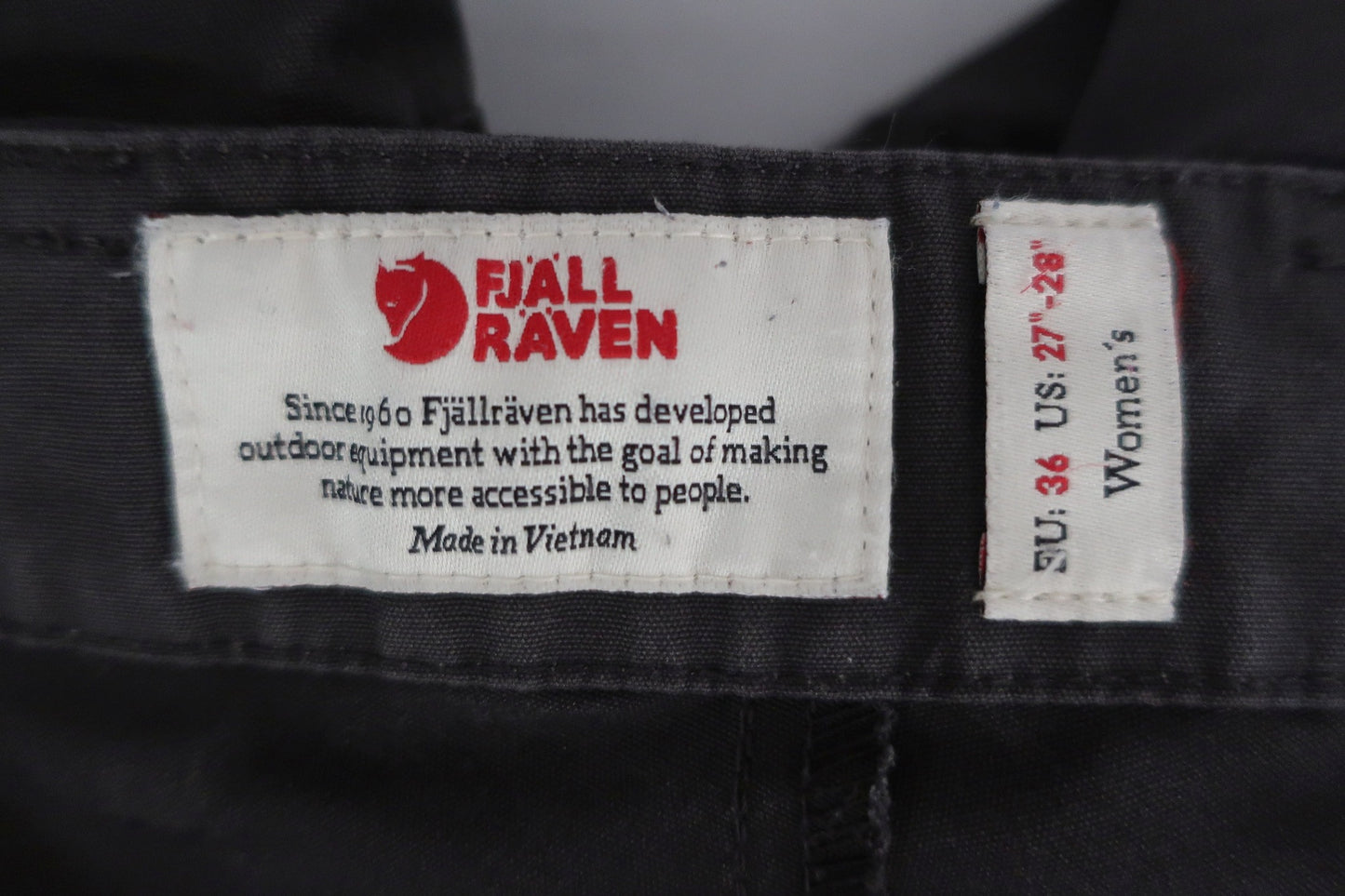FJALLRAVEN moteriškos laisvalaikio kelnės 36 dydis