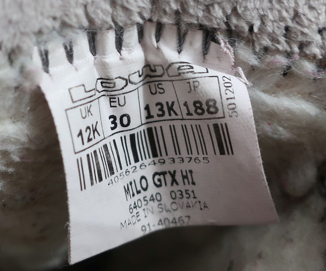 LOWA vaikiški batai su Gore-Tex 29 /30dydis