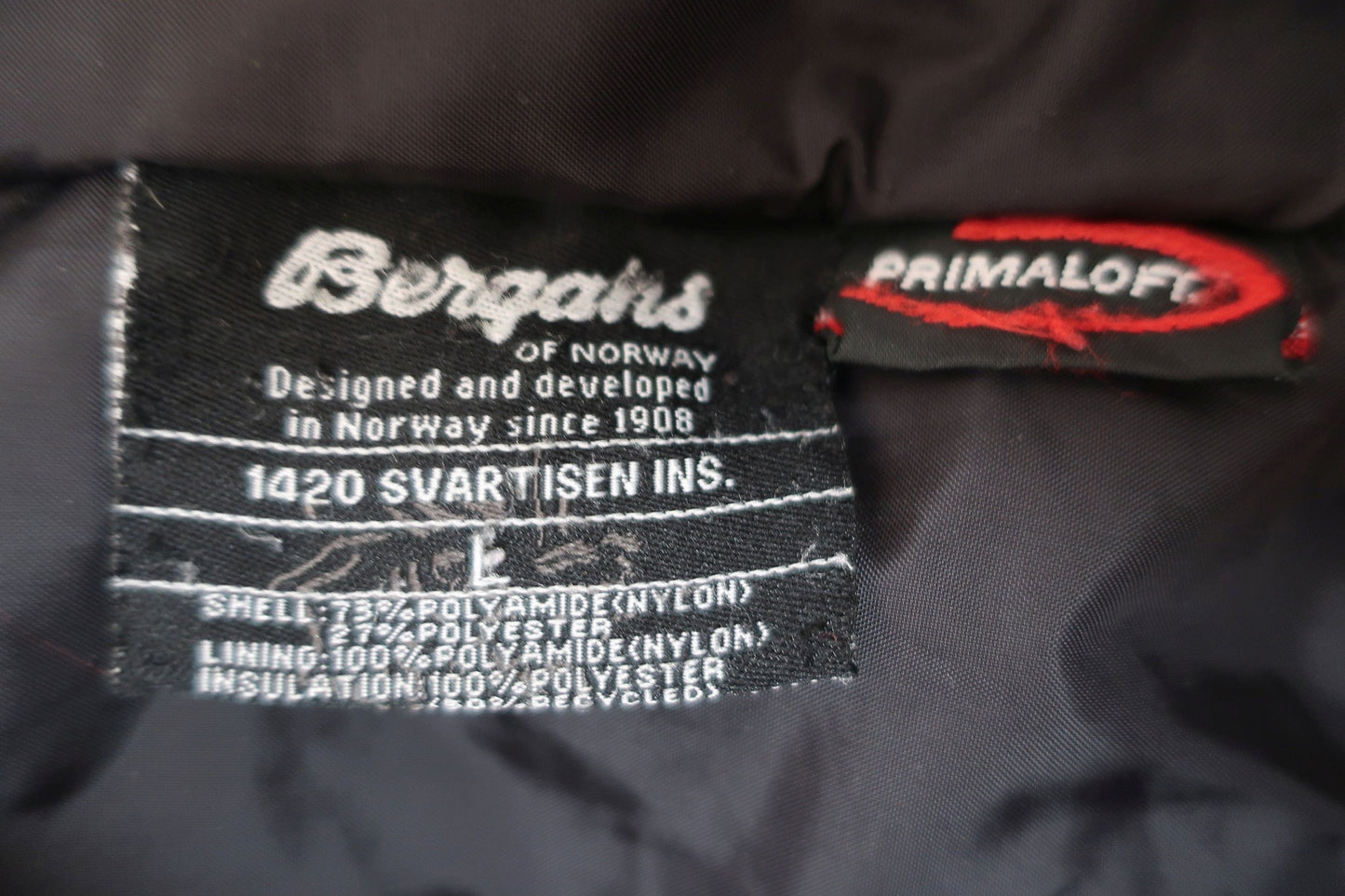 BERGANS vyriška striukė su Primaloft L dydis
