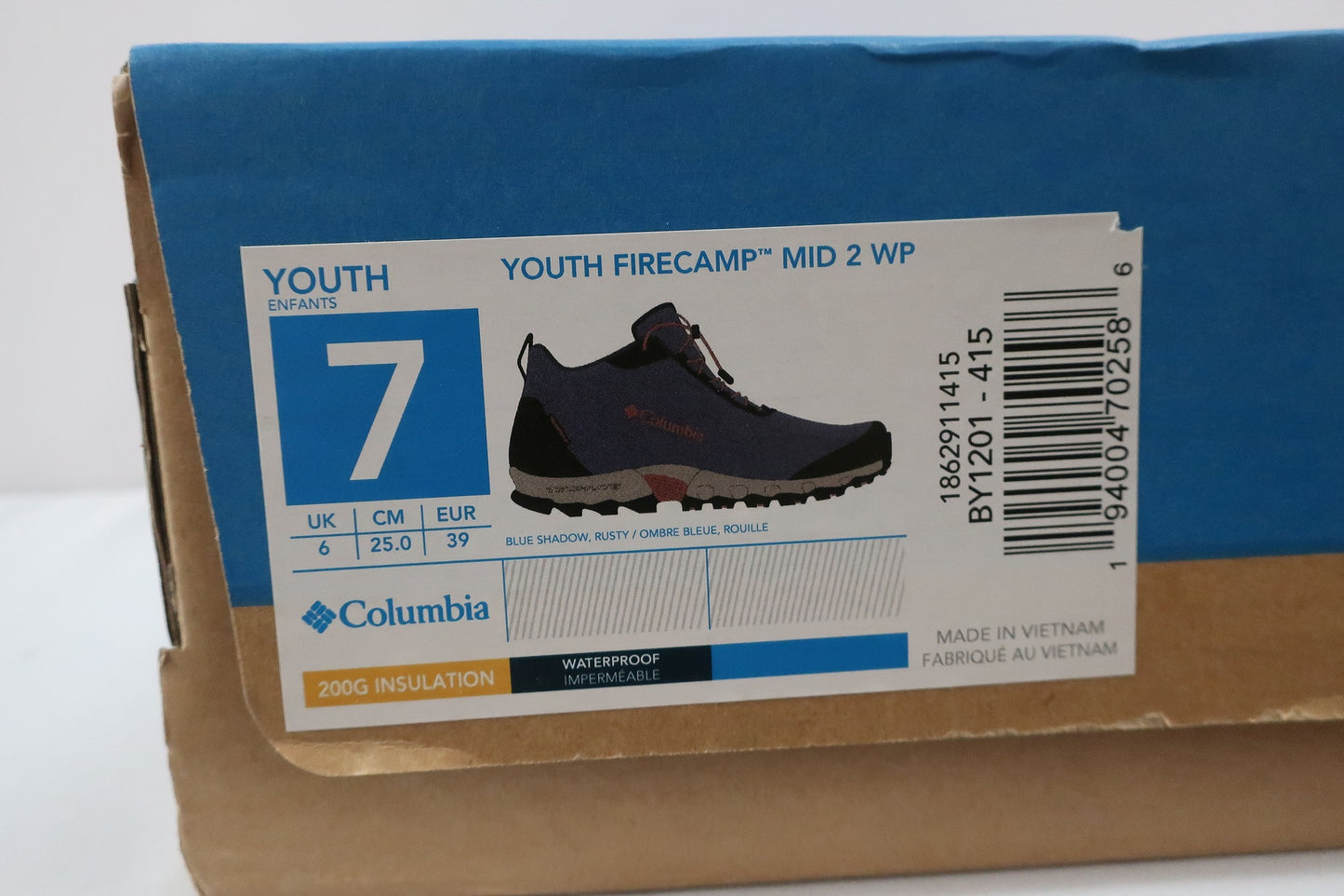 COLUMBIA laisvalaikio batai 39 dydis