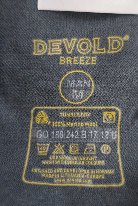 DEVOLD nauji vyriški marškinėliai su merino vilna M dydis