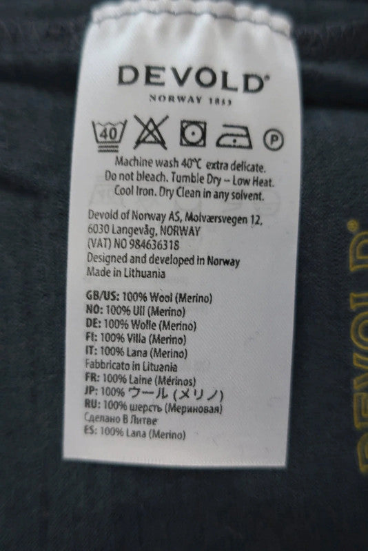 DEVOLD nauji vyriški marškinėliai su merino vilna M dydis